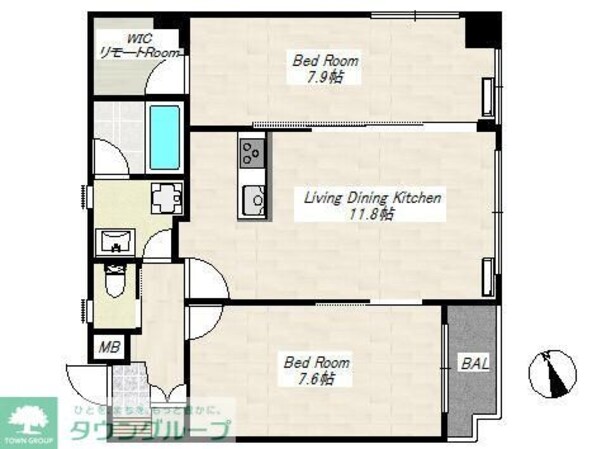 グリーンスクエアみそのの物件間取画像